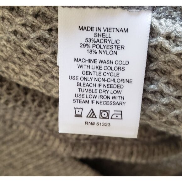 CeCe Puff Sleeve Knit Peplum Sweater Silver Heather Grey Size Womens 2X Plus NEW - Picture 12 of 12